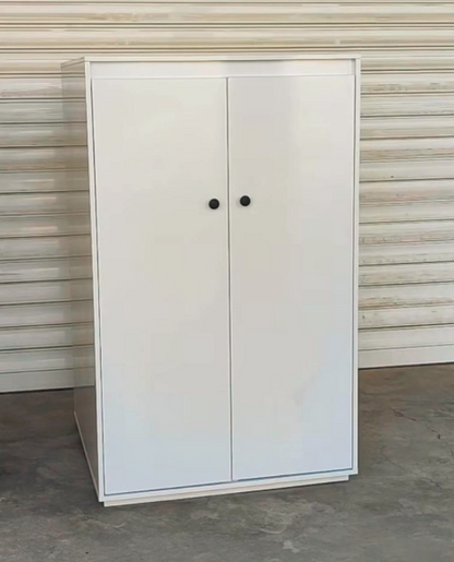 Rotating Wooden Shoe Cabinet – Multi-Layer Storage Organizer