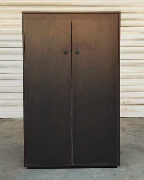 Rotating Wooden Shoe Cabinet – Multi-Layer Storage Organizer