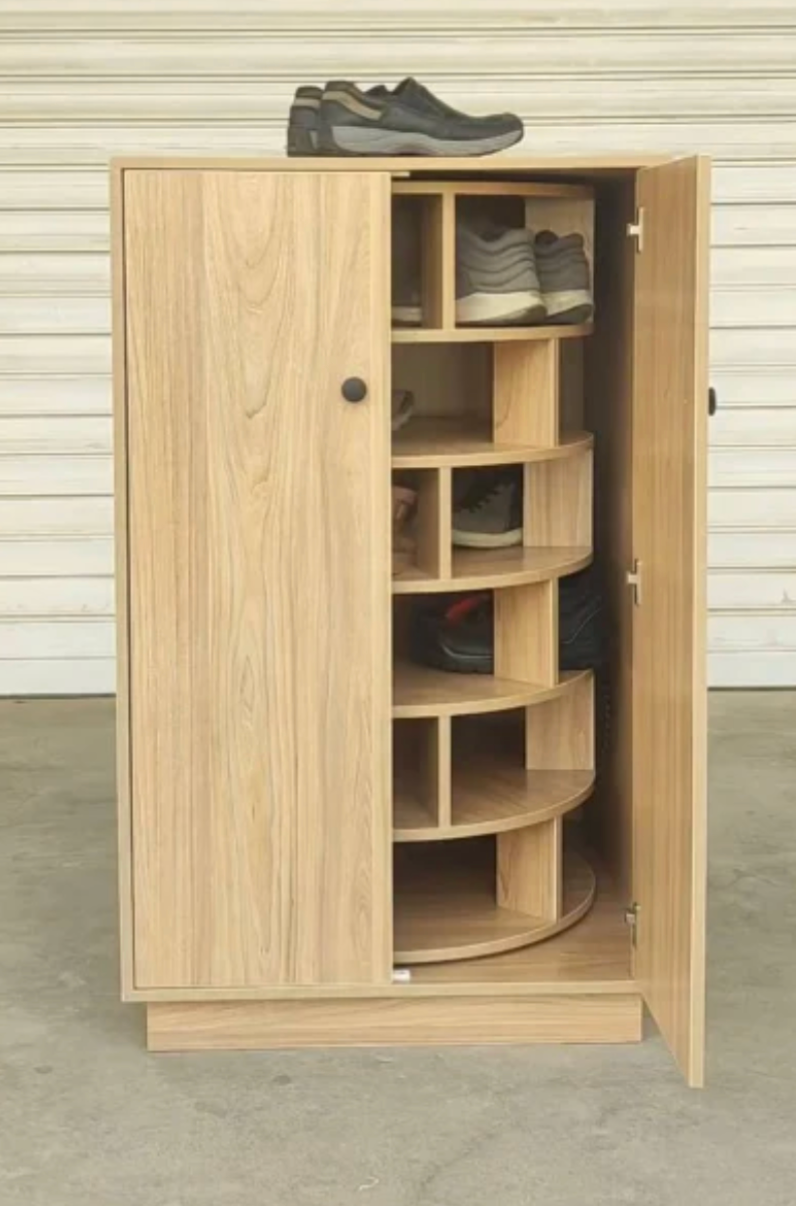 CLYSTRA™ Luxe Revolving Shoe Cabinet