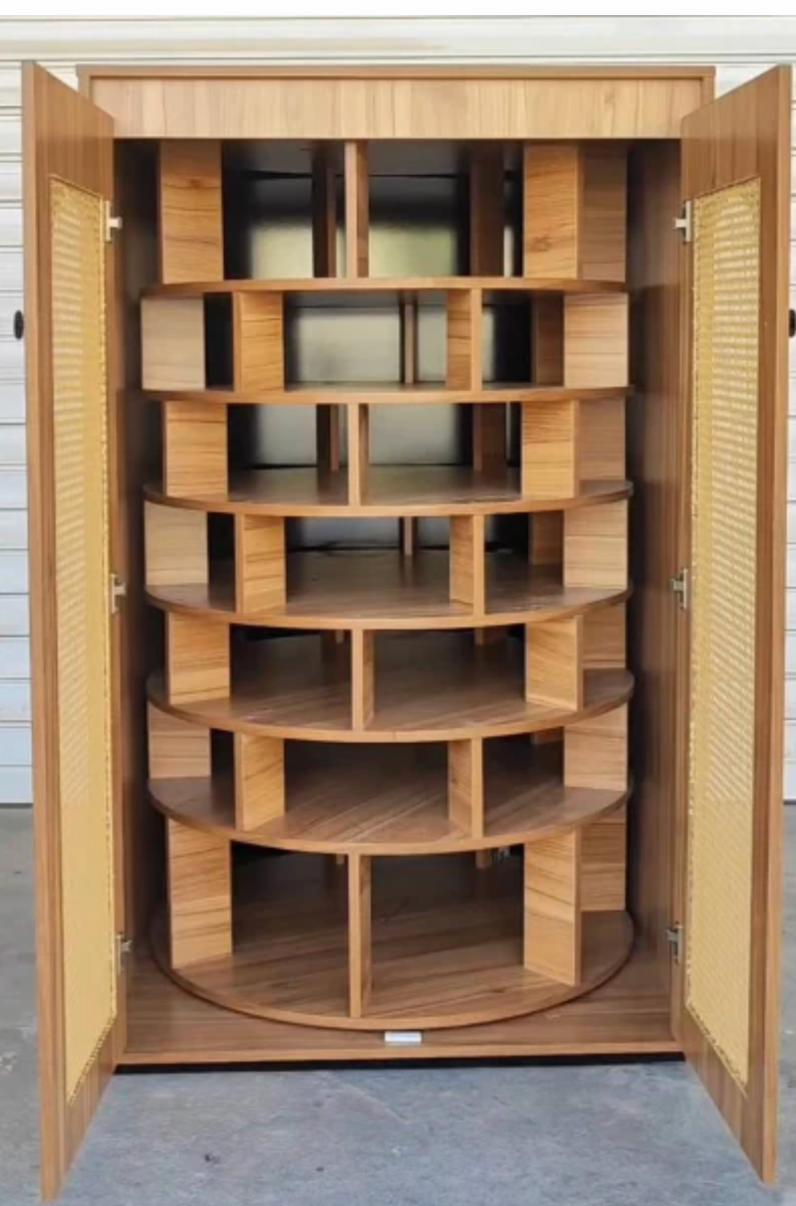 CLYSTRA™ Luxe Revolving Shoe Cabinet