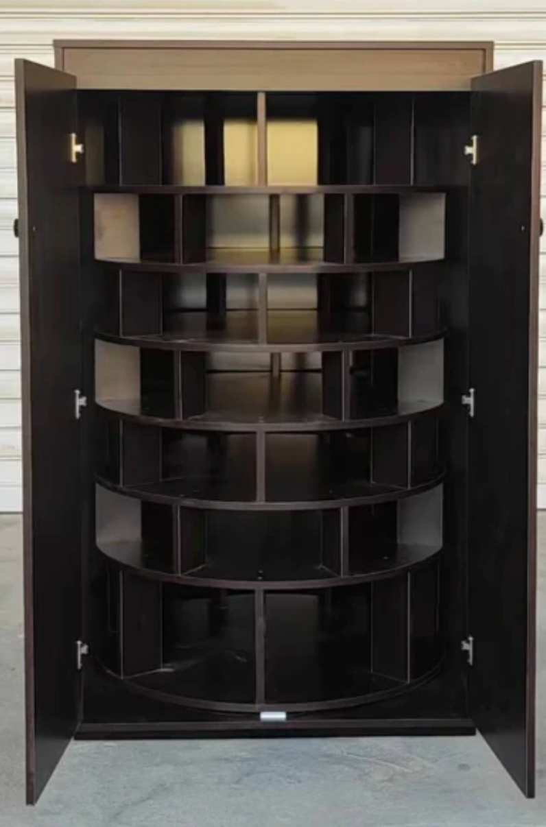 CLYSTRA™ Luxe Revolving Shoe Cabinet